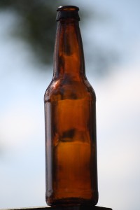 A normal beer bottle